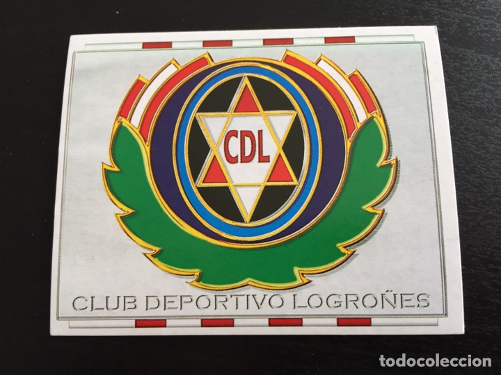 Cromos de f&uacute;tbol: ESCUDO - CD Logro&ntilde;&eacute;s - 96 97 1996 1997 - Ediciones ESTE - nunca pegado - Foto 1