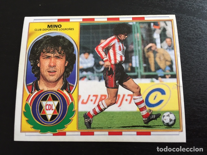 Cromos de f&uacute;tbol: MINO - CD Logro&ntilde;&eacute;s - 96 97 1996 1997 - Ediciones ESTE - nunca pegado - Foto 1