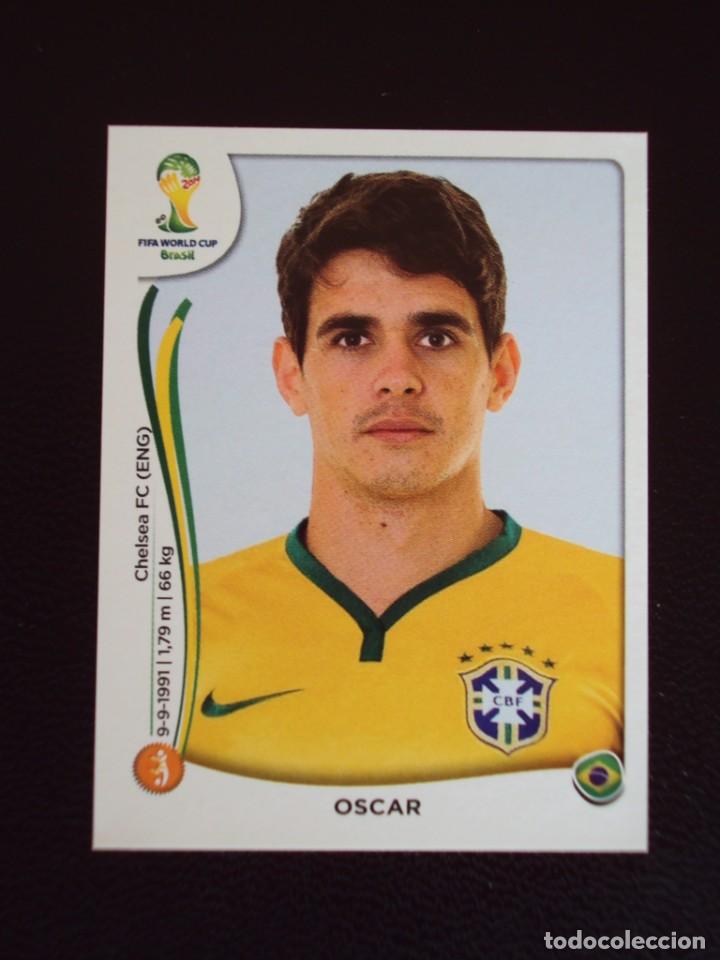 Cromos de f&uacute;tbol: 44 OSCAR BRASIL MUNDIAL FUTBOL BRASIL 2014 FIFA WORLD CUP PANINI CROMO NUEVO