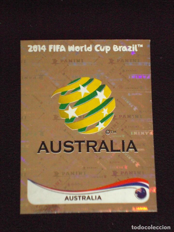 Fu&szlig;ball-Sticker: 165 ESCUDO AUSTRALIA MUNDIAL FUTBOL BRASIL 2014 FIFA WORLD CUP PANINI . CROMO NUEVO .
