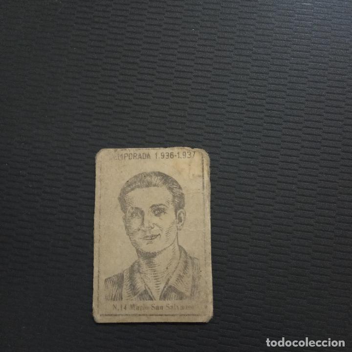 Cromos de Futebol: MARIO SAN SALVADOR CERILLAS Y FOSFOROS 1936 1937 CROMO FUTBOL LIGA 36 37 - RF0 - 14 - PG55-63