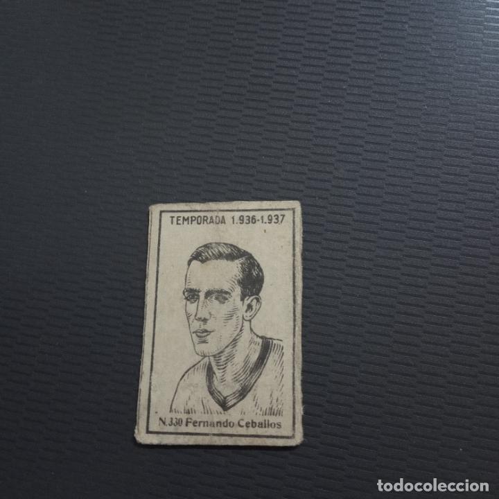 Figurine di Calcio: FERNANDO CEBALLOS CERILLAS Y FOSFOROS 1936 1937 RACING FUTBOL LIGA 36 37 - 330 - PG163-172-180