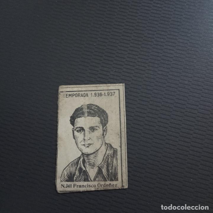 Figurine di Calcio: FRANCISCO ORDO&Ntilde;EZ CERILLAS Y FOSFOROS 1936 1937 CCADIZ FUTBOL LIGA 36 37 - 341 - PG163-181-189 A11