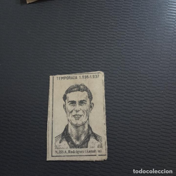 Figurine di Calcio: RODRIGUEZ ANTONIO CERILLAS Y FOSFOROS 1936 1937 CROMO FUTBOL LIGA 36 37 - 358 - PG199-207 A11