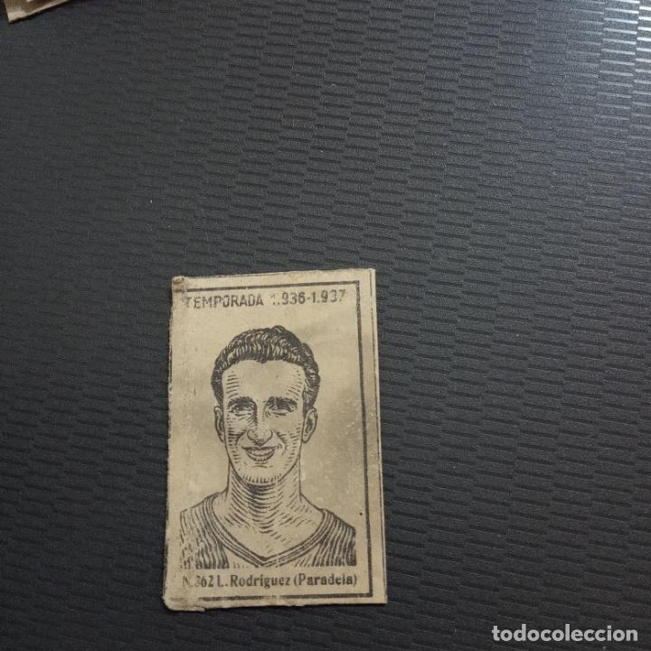 Figurine di Calcio: RODRIGUEZ PARADELA CERILLAS Y FOSFOROS 1936 1937 CROMO FUTBOL LIGA 36 37 - 362 - PG217-225 A11