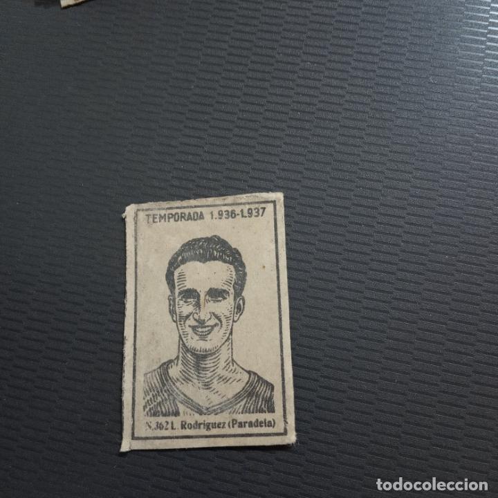 Figurine di Calcio: RODRIGUEZ PARADELA CERILLAS Y FOSFOROS 1936 1937 CROMO FUTBOL LIGA 36 37 - 362 - PG217-225 A11
