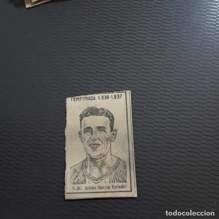 Figurine di Calcio: JULIAN GARCIA BOLADO CERILLAS Y FOSFOROS 1936 1937 CROMO FUTBOL LIGA 36 37 - 367 - PG217-225 A11