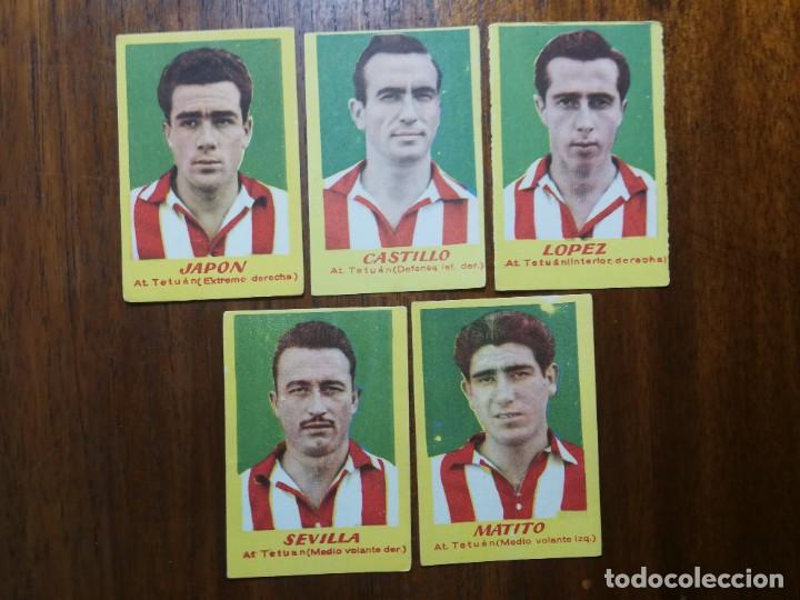 Cartes &agrave; collectionner de Football: Atl&eacute;tico Tetuan - 3 cromos nuevos sin pegar CAMPEONES 1951 2&ordf; divisi&oacute;n Bruguera 1950/51 50/51