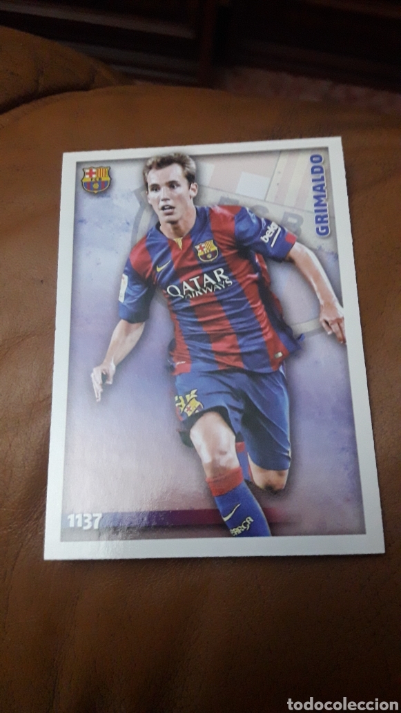Figurine di Calcio: Mundicromo las fichas de la liga 2015 1137 Grimaldo fichaje Barcelona