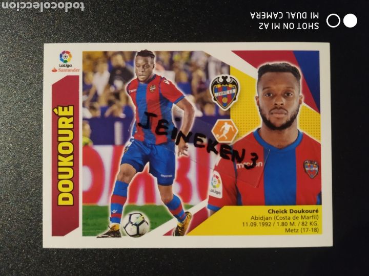Cromos de f&uacute;tbol: Este 2017/18 10 BIS Doukoure (Coloca) Levante - Foto 1