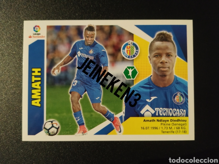 Cromos de f&uacute;tbol: Este 2017/18 14 BIS Amath (Coloca) Getafe - Foto 1