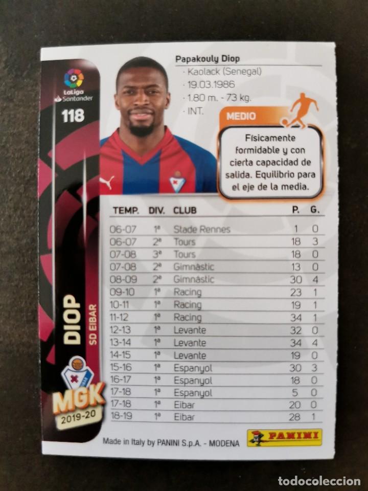 Cromos de f&uacute;tbol: Megacracks 2019/20 #118 Diop SD Eibar - Foto 2