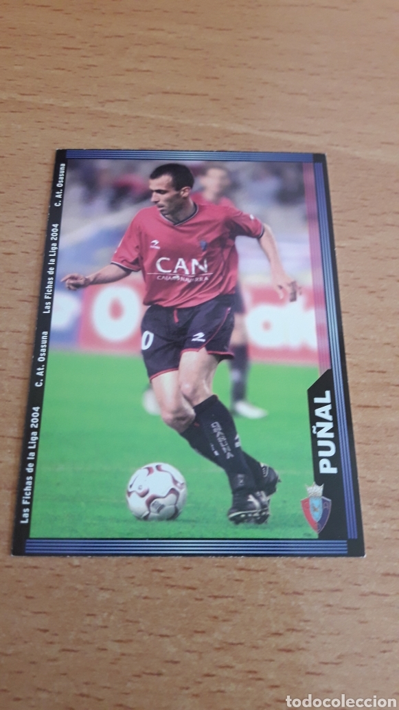 Cromos de f&uacute;tbol: Mundicromo 03 04 Pu&ntilde;al Osasuna versi&oacute;n escudo estrecho