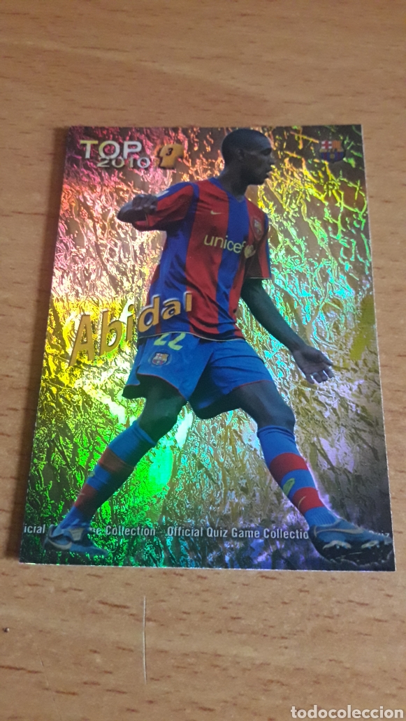Fu&szlig;ball-Sticker: Mundicromo las fichas de la liga 2010 580 Abidal Barcelona top jaspeado