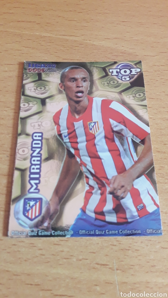 Cartes &agrave; collectionner de Football: Mundicromo 2012 574 Miranda Atl&eacute;tico de Madrid top fondo verde brillo