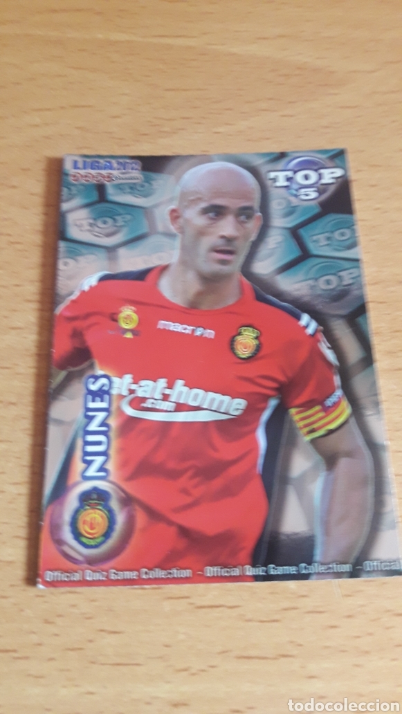 Figurine di Calcio: Mundicromo 2012 573 Nunes Mallorca top fondo azul brillo