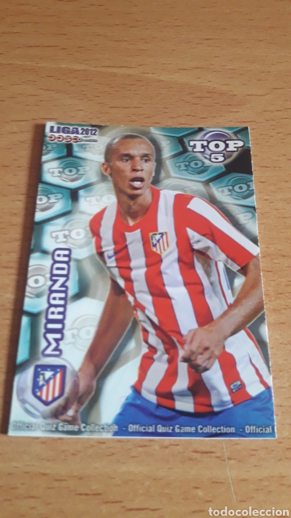 Figurine di Calcio: Mundicromo 2012 574 Miranda Atl&eacute;tico de Madrid top azul mate