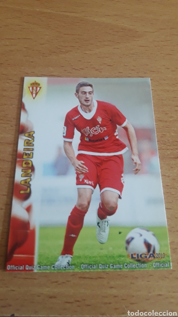 Figurine di Calcio: Mundicromo 2013 1150 Landeira Sporting de Gij&oacute;n fichaje +II