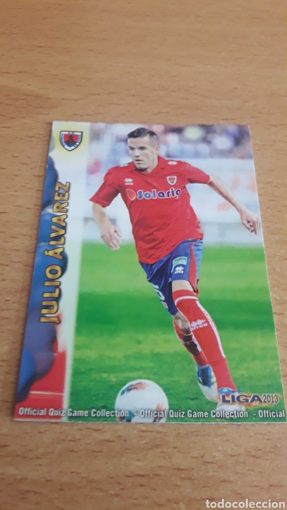 Figurine di Calcio: Mundicromo 2013 1191 Julio &Aacute;lvarez Numancia fichaje +III
