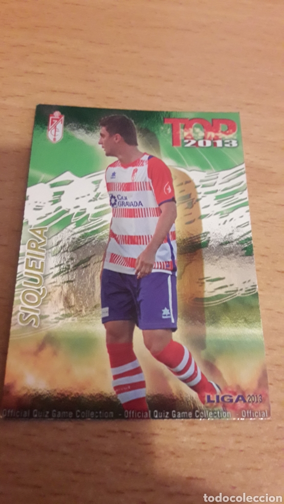 Figurine di Calcio: Mundicromo 2013 583 Siqueira Granada top fondo verde