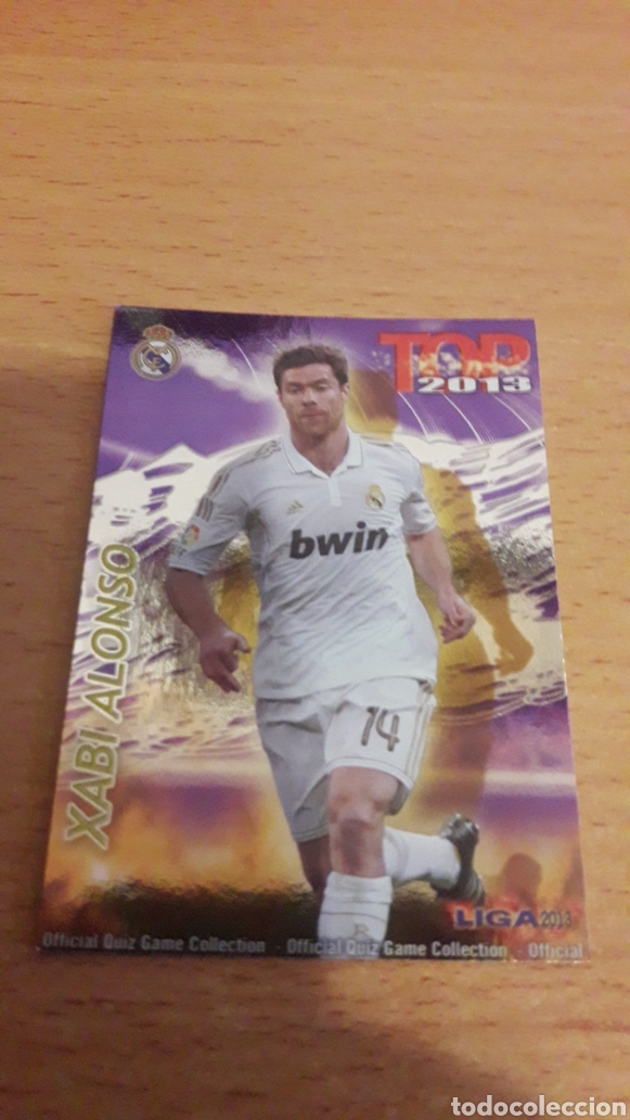 Cromos de F&uacute;tbol: Mundicromo 2013 604 Xabi Alonso Real Madrid top fondo morado