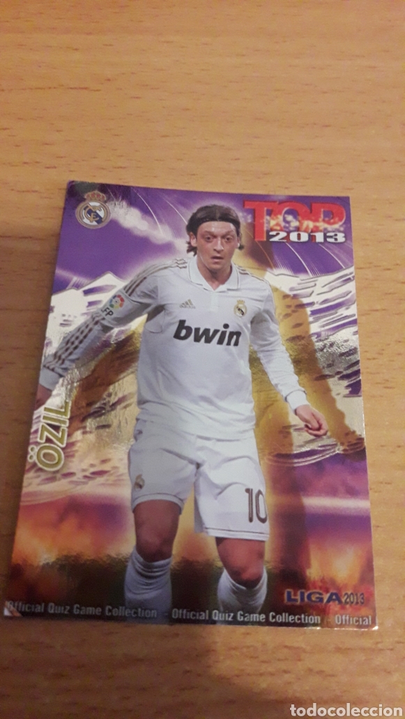 Fu&szlig;ball-Sticker: Mundicromo 2013 613 Ozil Real Madrid top fondo morado