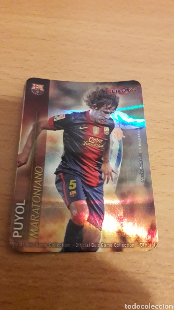 Figurine di Calcio: Mundicromo 2013 Puyol Barcelona maratoniano fondo liso puntas redondas
