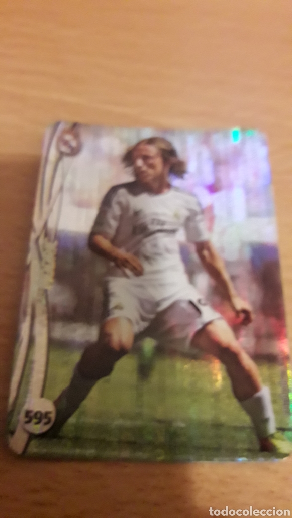 Cromos de F&uacute;tbol: Mundicromo 2015 595 Modric Real Madrid top fondo security