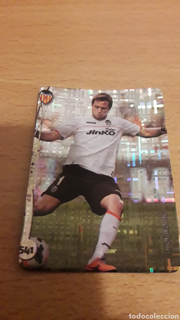 Cromos de F&uacute;tbol: Mundicromo 2015 541 Diego Alves Valencia top fondo tetris