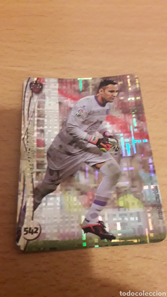 Cromos de F&uacute;tbol: Mundicromo 2015 542 Keylor Navas Levante top fondo tetris
