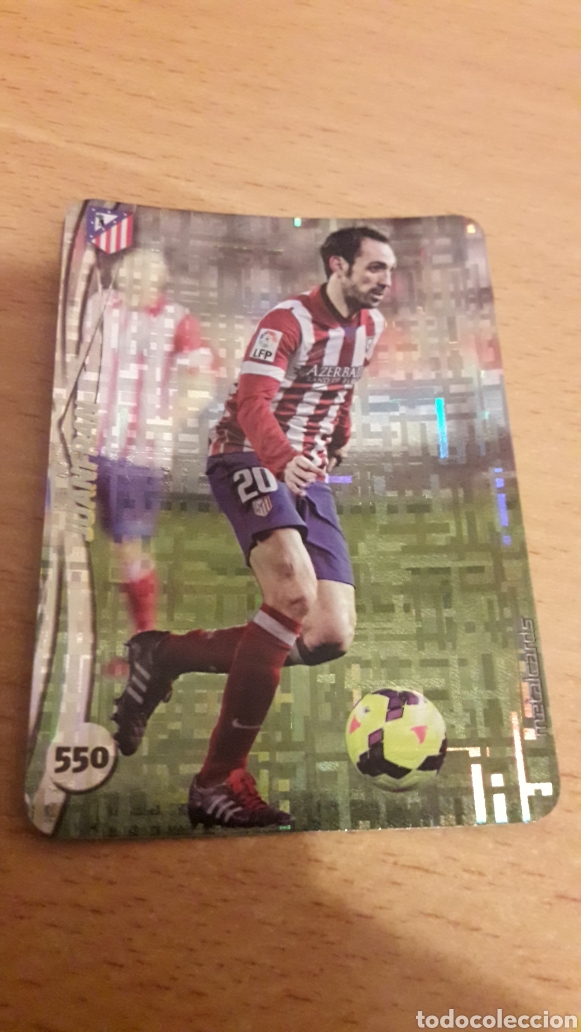 Cromos de F&uacute;tbol: Mundicromo 2015 550 Juanfran Atl&eacute;tico de Madrid top fondo tetris