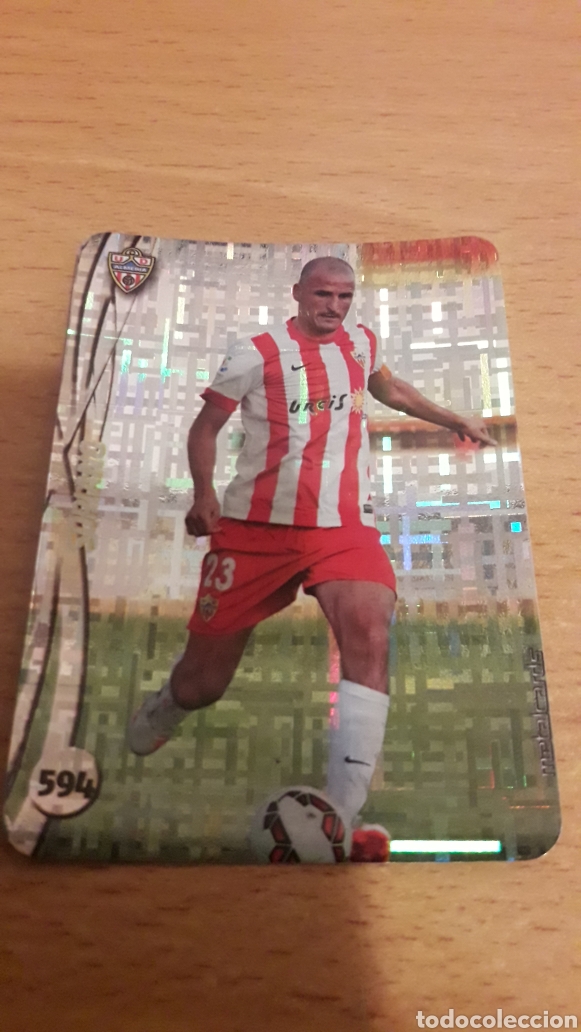 Cromos de F&uacute;tbol: Mundicromo 2015 594 Soriano Almer&iacute;a top fondo tetris