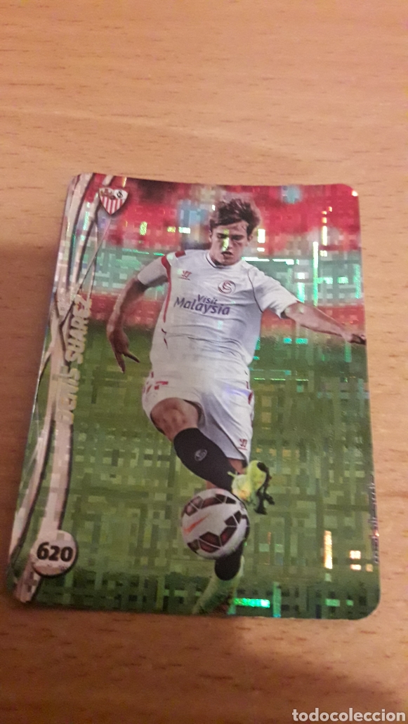 Cromos de F&uacute;tbol: Mundicromo 2015 620 Denis Su&aacute;rez Sevilla top fondo tetris