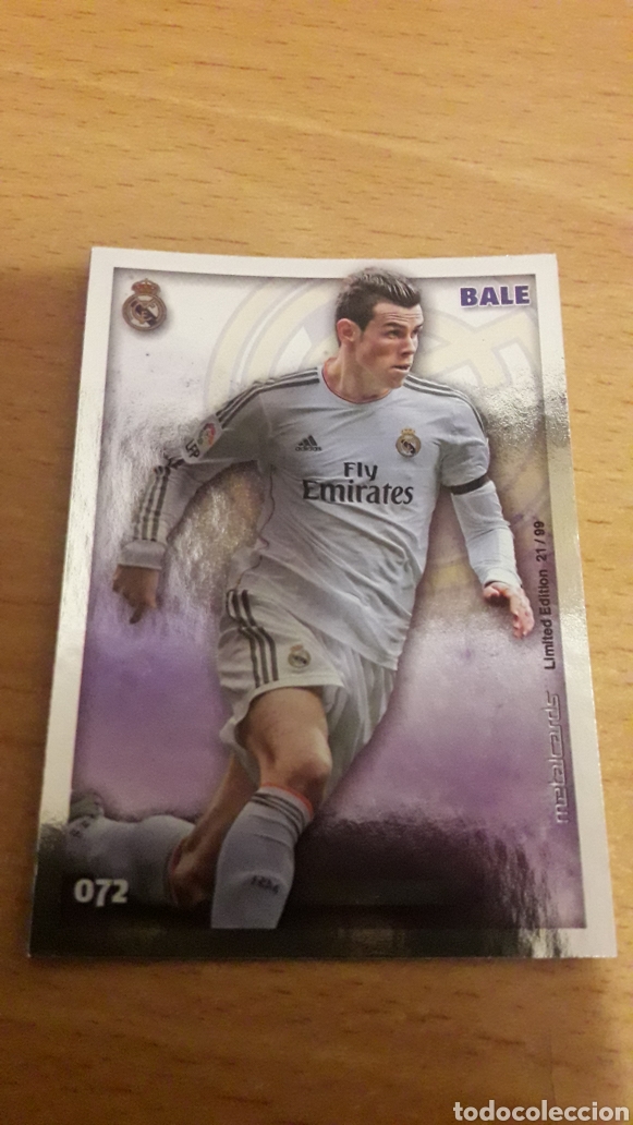 Fu&szlig;ball-Sticker: Mundicromo 2015 metalcard edici&oacute;n limitada Bale Real Madrid