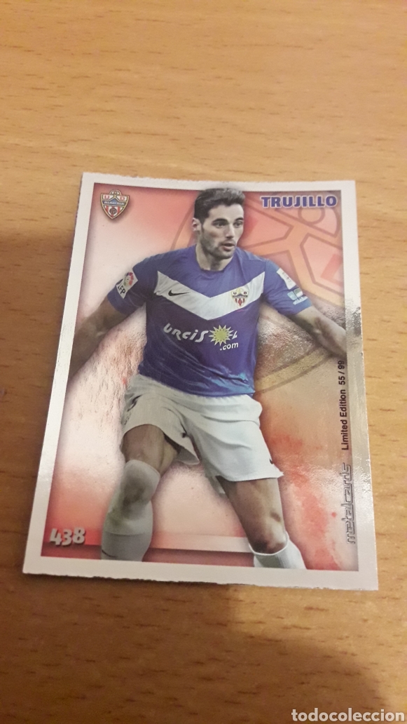 Fu&szlig;ball-Sticker: Mundicromo 2015 metalcard edici&oacute;n limitada Trujillo Almer&iacute;a