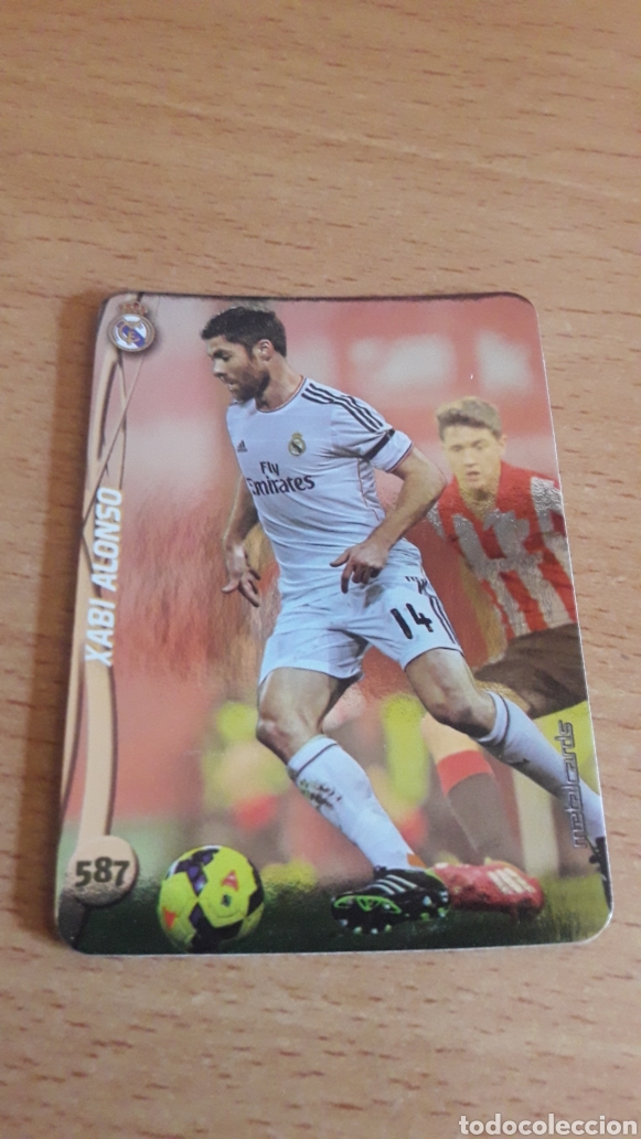 Cromos de F&uacute;tbol: Mundicromo 2015 587 Xabi Alonso Real Madrid top brillante liso puntas redondas