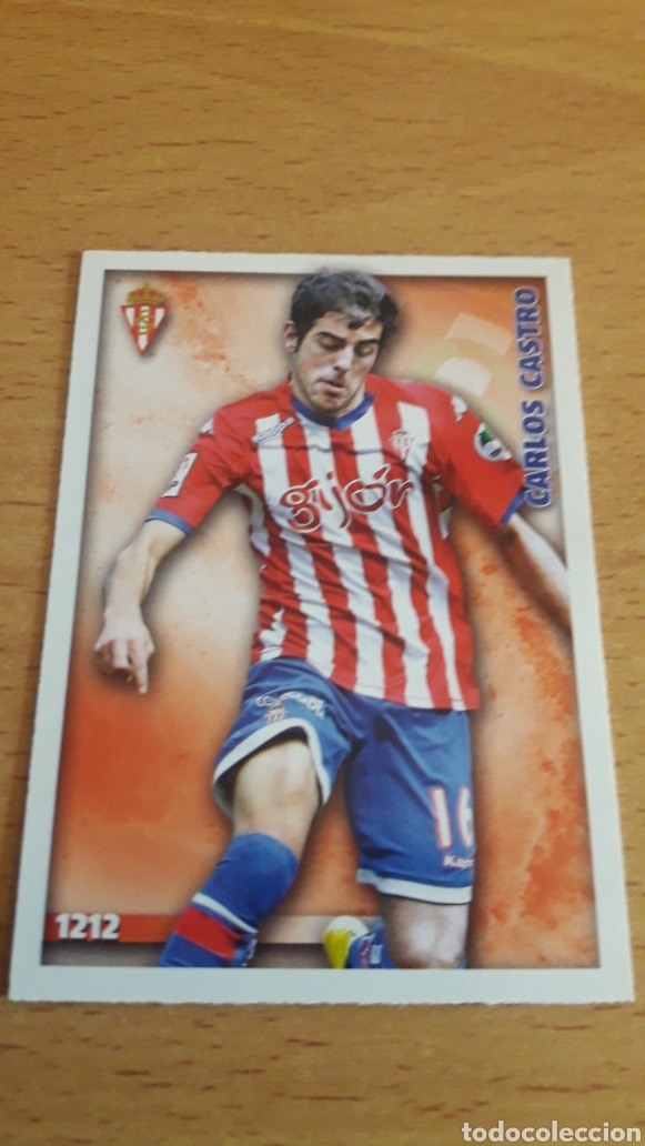 Figurine di Calcio: Mundicromo 2015 1212 Carlos Castro Sporting de Gij&oacute;n fichaje UH IV