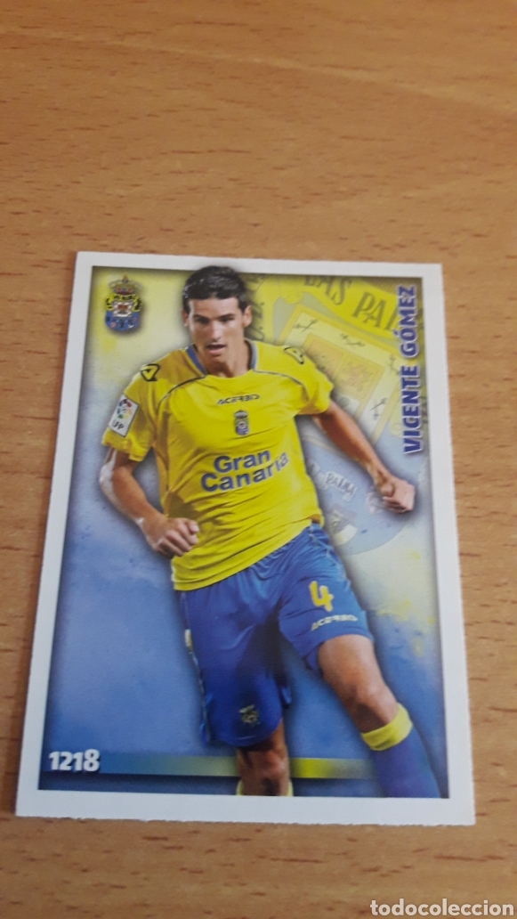 Cromos de f&uacute;tbol: Mundicromo 2015 1218 Vicente G&oacute;mez Las Palmas fichaje UH IV
