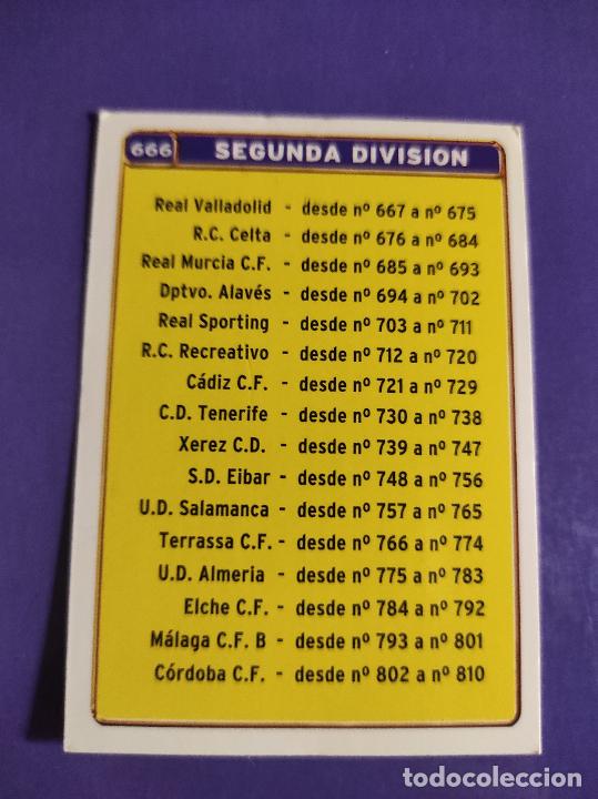 Figurine di Calcio: 666 INDICE SEGUNDA DIVISION MUNDICROMO FICHAS LIGA 2004 2005 04 05