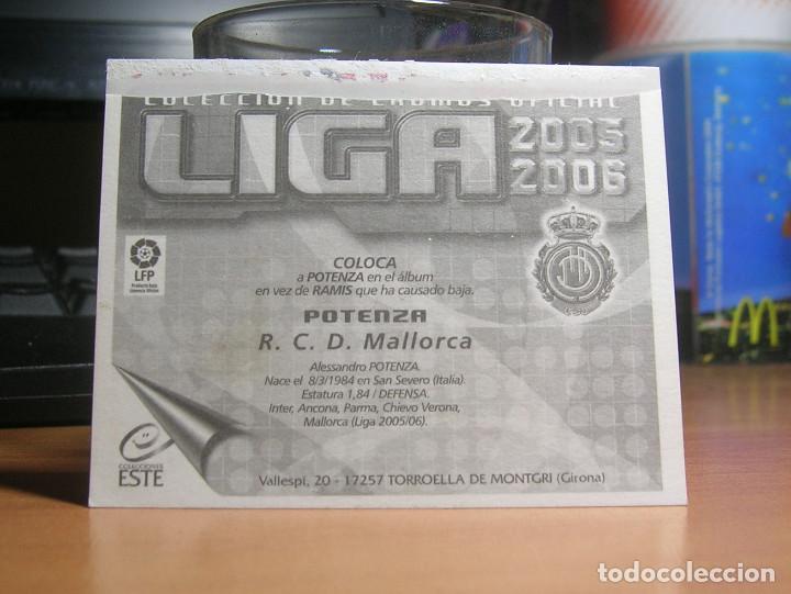 Cromos de f&uacute;tbol: EDICIONES ESTE 2005-2006 05 06 POTENZA (MALLORCA) COLOCA VENTANILLA LEER - Foto 2