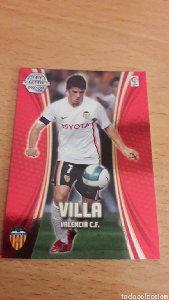 Cromos de Futebol: Panini Megacracks 2007 2008 07 08 card 379 Villa Valencia megaestrella