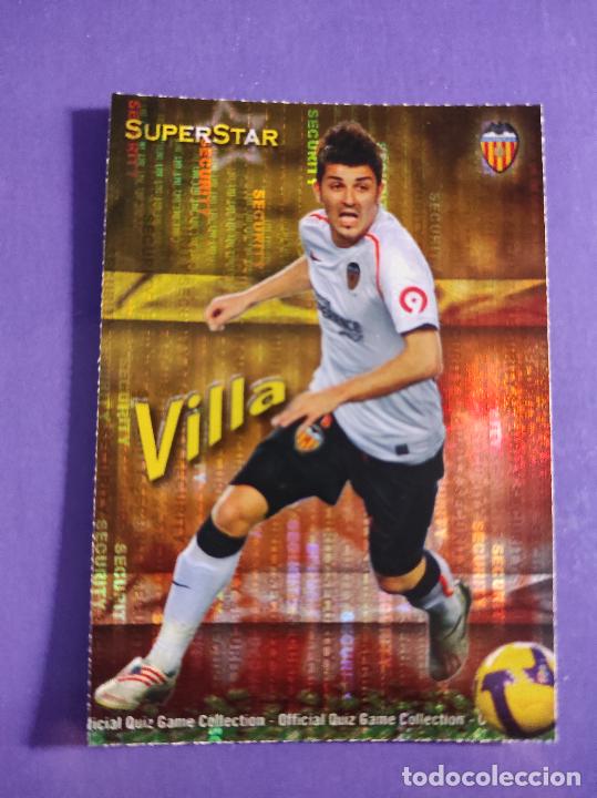Cromos de f&uacute;tbol: 162 VILLA SECURITY VALENCIA MUNDICROMO FICHAS LIGA 2009 2010 09 10