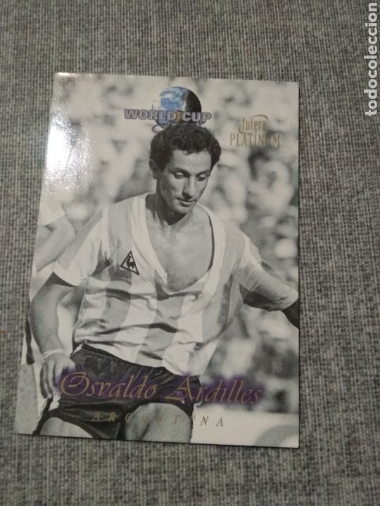 Figurine di Calcio: OSWALDO ARDILES - ARGENTINA WORLD CUP GREATS - FUTERA - LIMITED EDITION 1998 ( B / N )