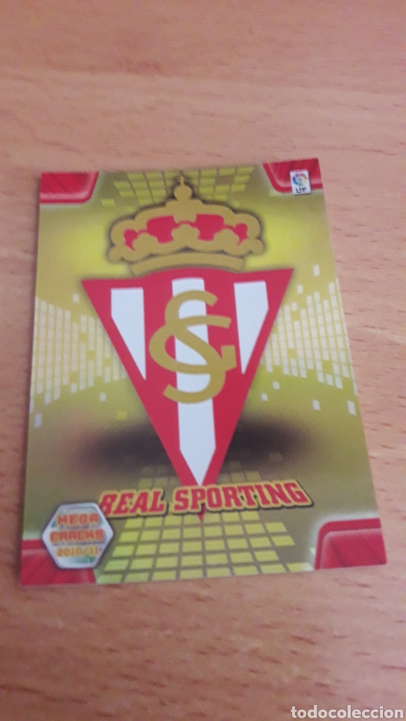 Fu&szlig;ball-Sticker: Panini Megacracks 2010 2011 10 11 289 escudo Sporting de Gij&oacute;n
