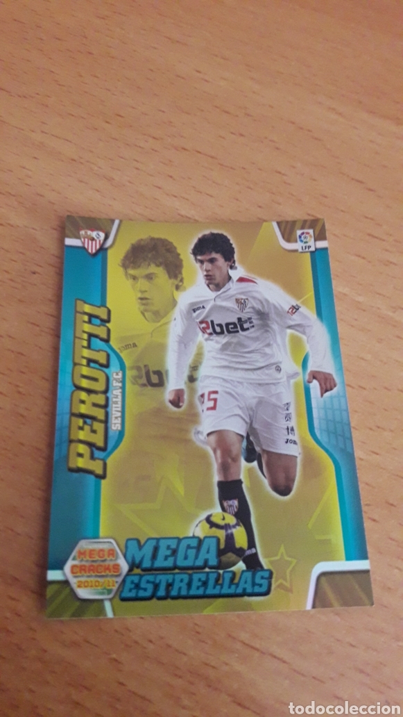 Figurine di Calcio: Panini Megacracks 2010 2011 10 11 385 Perotti Sevilla megaestrella Sevilla