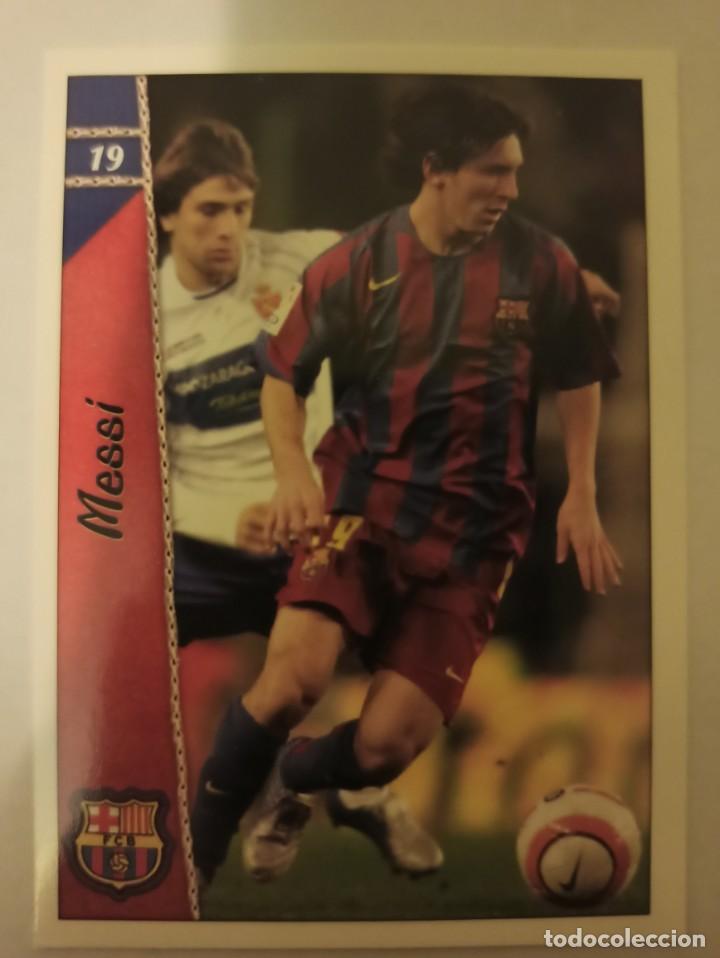 Fu&szlig;ball-Sticker: MUNDICROMO LAS FICHAS DE LA LIGA 2007 06 07 - CARD 19 LIONEL LEO MESSI (19 A&Ntilde;OS) BARCELONA BAR&Ccedil;A
