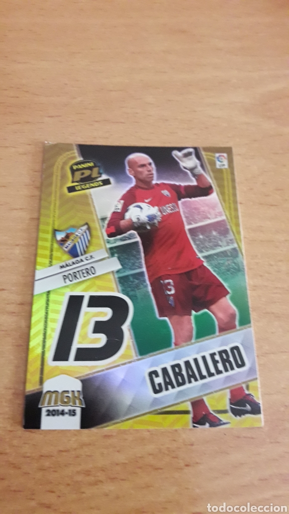 Figurine di Calcio: Panini Megacracks 2014 2015 14 15 425 Caballero M&aacute;laga