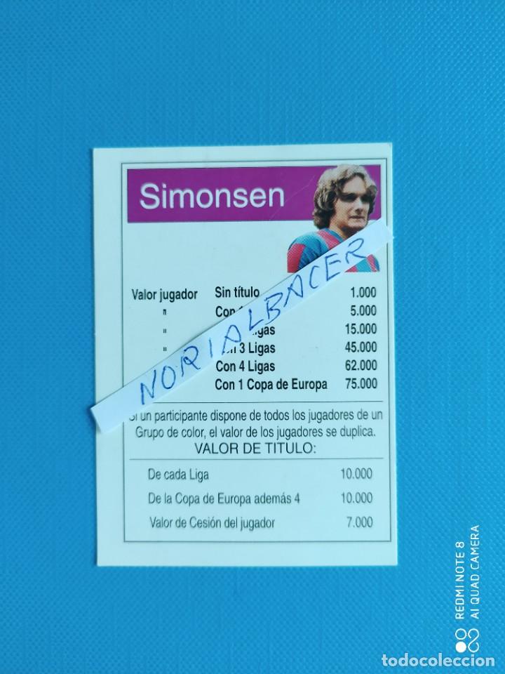 Cromos de f&uacute;tbol: BARCELONA SIMONSEN - Foto 1