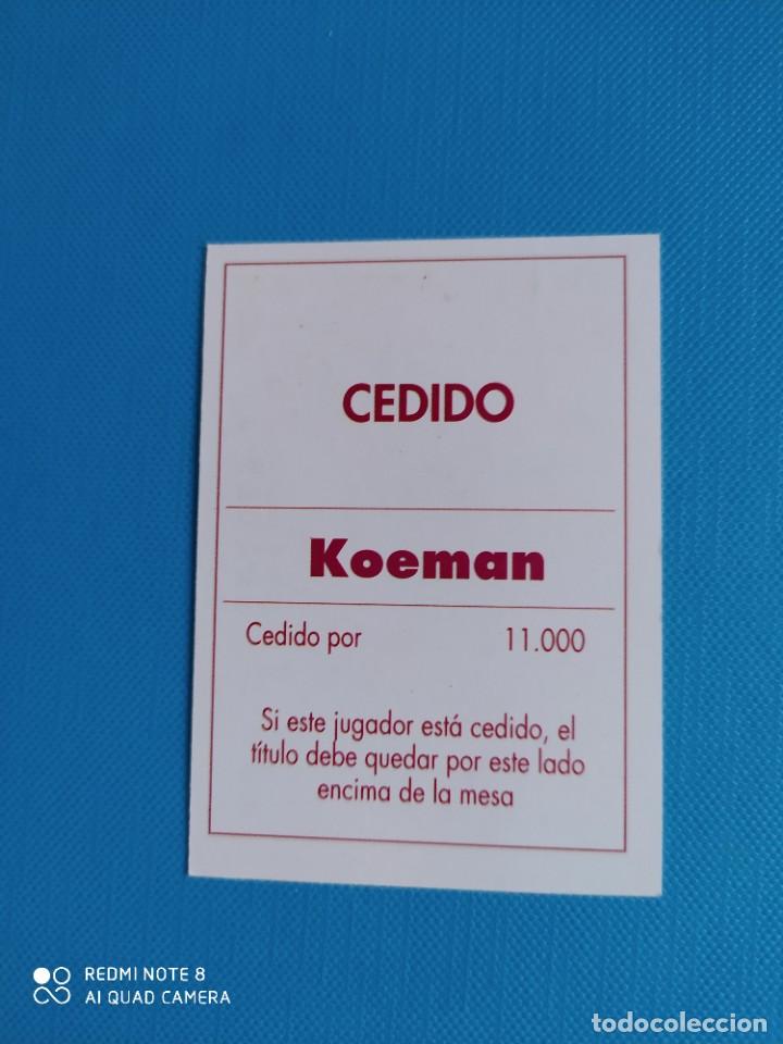 Cromos de f&uacute;tbol: BARCELONA KOEMAN - Foto 2