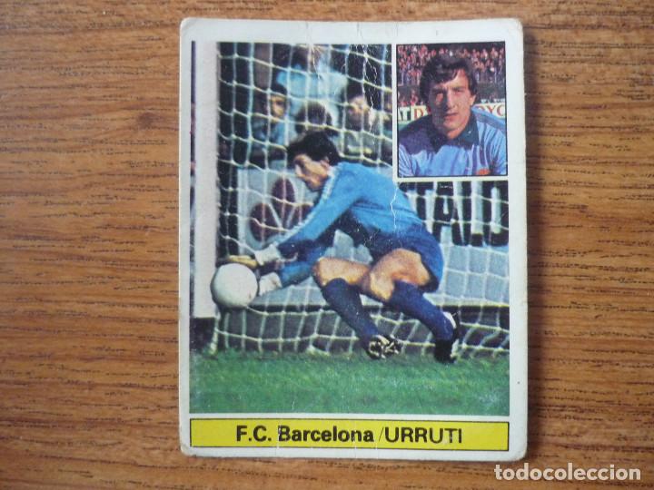 Cromos de F&uacute;tbol: CROMO ALBUM LIGA ESTE 81 82 URRUTI (FC BARCELONA) VERSION DIFICIL - NUNCA PEGADO - 1981 1982 BAR&Ccedil;A
